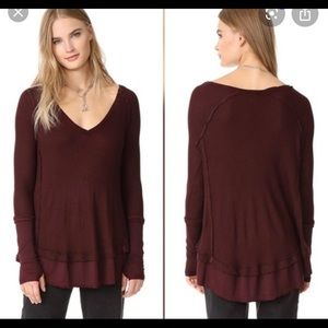 Free People Laguna Thermal XS with Thumb holes